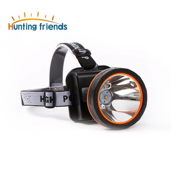 

12pcs/lot superbright led headlamp water resistant head torch built-in 3x18650 rechargeable batteries 2 light modes headlight