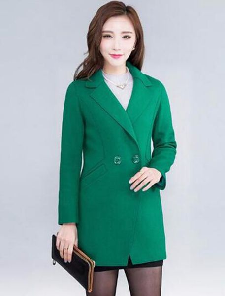 

the spring and autumn period and the han edition women leisure fashion show thin trench coat lapel loose cloth / m-3xl, Black