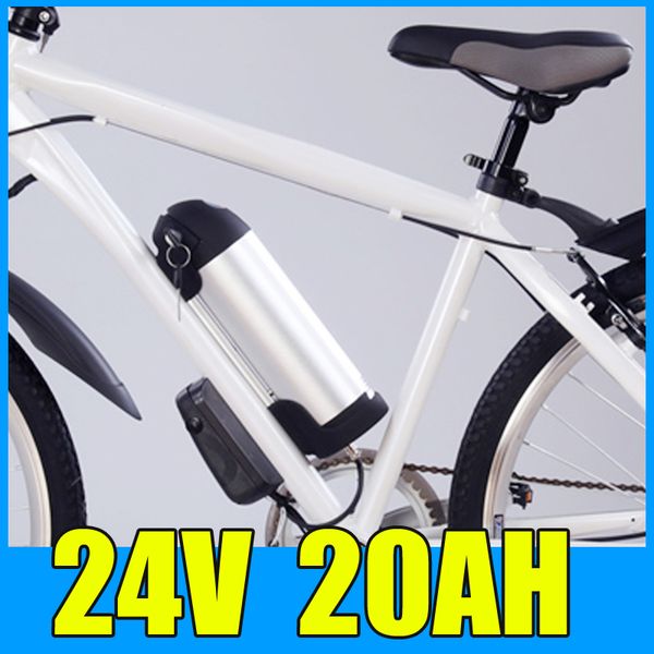 24V 20AH bouilloire cylindrique en alliage d'aluminium batterie au Lithium, 29.4V vélo électrique Scooter e-bike livraison gratuite