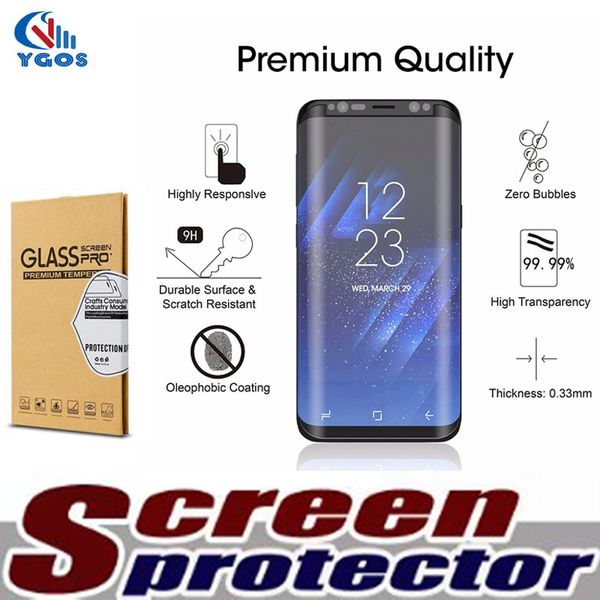 

Для Samsung Galaxy S10 Plus S10E Note 9 S7 S8 S9 Чехлы Friendly Малый Тип 3D Изогнутый Закаленное Стекло-Экран Протектор С Розничной Коробке DHL