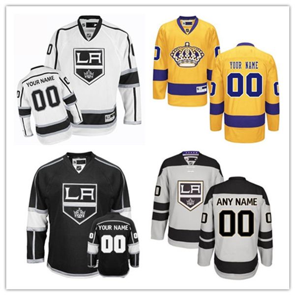 

2017 customized mens los angeles king custom any name any number ice hockey jerseys black grey authentic stitched logos size s-3xl, Black;red