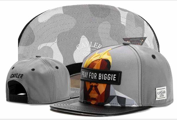 

Кейлер сыновья молятся за BIGGIE кожа серый бейсбол snapback cap hat Мужчины Женщины спорт хип-хоп мужские женские кости gorras женский хип-хоп оснастки обратно