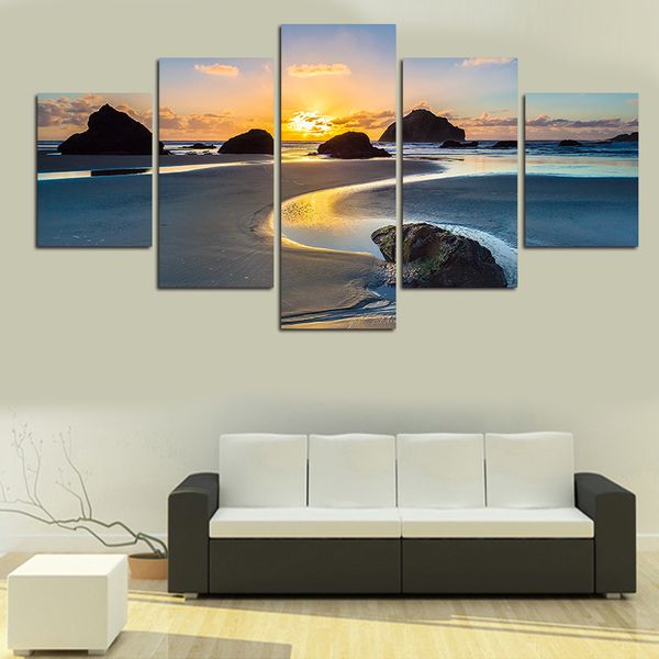 

city picture canvas natural landscape 5 piece modern home wall decor canvas picture art hd print painting on artworks
