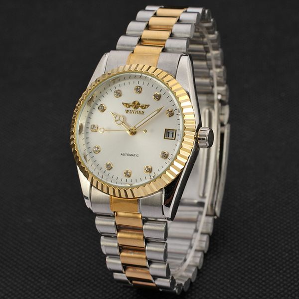 

Gold Gear Victory Men Mechanical Watch Features Roman Scale Exquisite Strap Calendar Mechanical Watch, Calendar Waterproof Quartz Watch