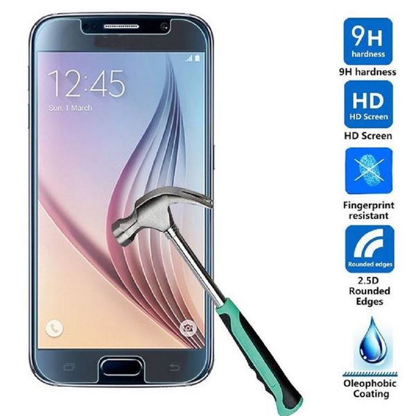 

10pcs / Lot Ультра HD Тонкий 0.3mm экран 9Н Премиум Закаленное стекло Защитная пленка для S