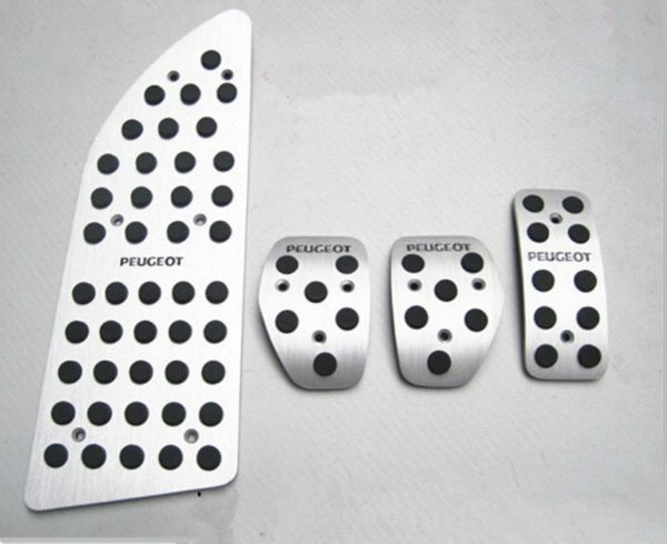

2017 HOT for Peugeot 307/308/407/408 AT/ MT manual transmission Fuel Brake Foot Rest / aluminum slip pedals Free shipping