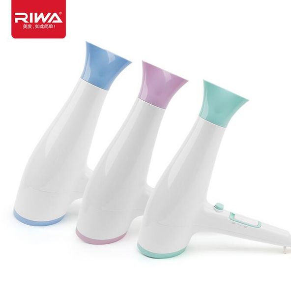 

riwa t5 2200w hair dryer cold air electric blow dryer mute design 3 colors hairdryer 220v chinese plug for household