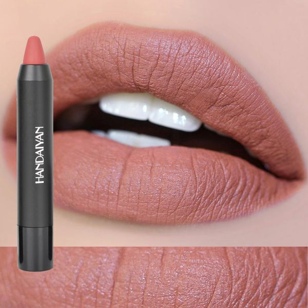 Acheter Marque Longue Durée Pigments Sexy Matte Rouge à Lèvres Crayons Cosmétiques 12 Couleurs Maquillage étanche Bleu Rouge à Lèvres Couleur Rouge à