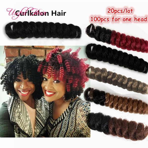 

synthetic hair extensions bouncy twist christmas ombre curl kalon synthetic braiding hair crochet hair extensions large curly bouncy twist, Black;brown