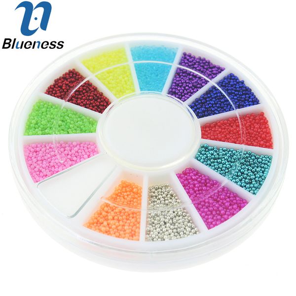 

wholesale-12 colors wheel nail art tools magic candy color design caviar beads manicure microbeads decorations zp224, Silver;gold