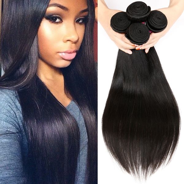 Unprocessed Brazilian Virgin Straight Hair Extensions Brazilian
