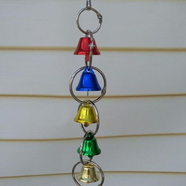 Hot Parrot Bird Metal Ring Bell Hanging Gabbia Giocattoli per Parrot Squirrel Parrocchetto Uccelli KD