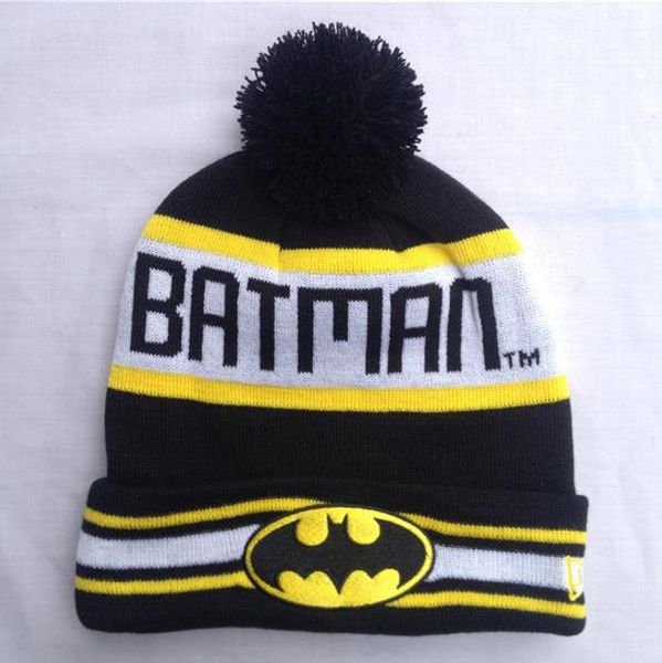 

2017 Мода высокого качества Beanie / Череп шапки Зима хлопок Hat Batman Шапочки трикотажные