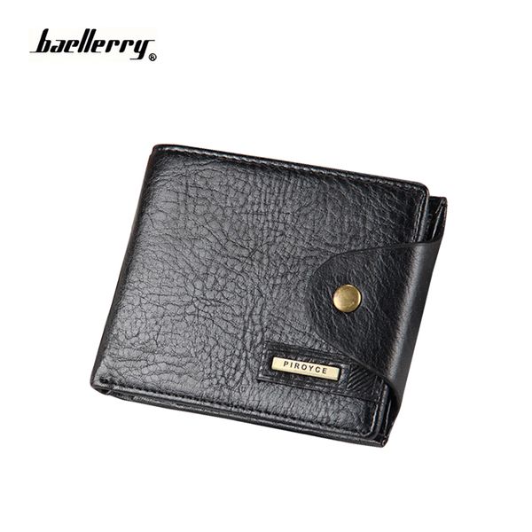 

new wallet men purse credit card holder mini pu gift coin pocket brand design male money billfold maschio clutch, Red;black