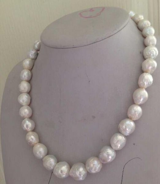 natürliche 12mm australische Südsee-Kasumi-Perlenkette mit weißen Perlen