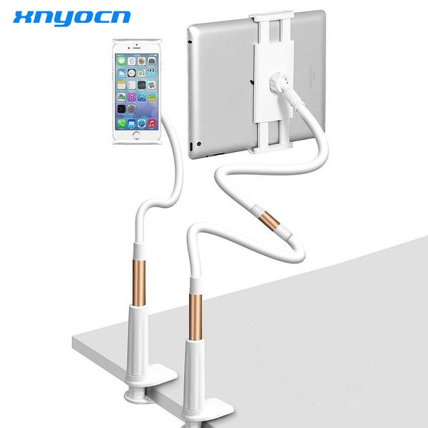 

xnyocn 360 degree flexible arm mobile phone holder stand 85 cm long lazy people bed desktablet mount for iphone 6 6s xiaomi