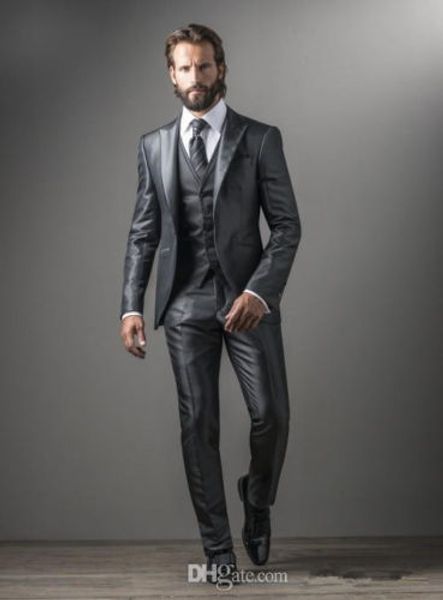 

wholesale- bright gray fashion designing suits latest coat pant design bespoke tuxedos brand 5pieces (jacket+pant+handkerchief+tie+vest, White;black