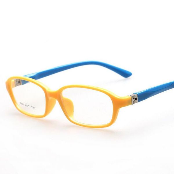 

wholesale- 3-8 years old cute children optical plain frame eyewear 10 colors lovely style girls boys kids glasses frames 8805oculos acetato, Silver