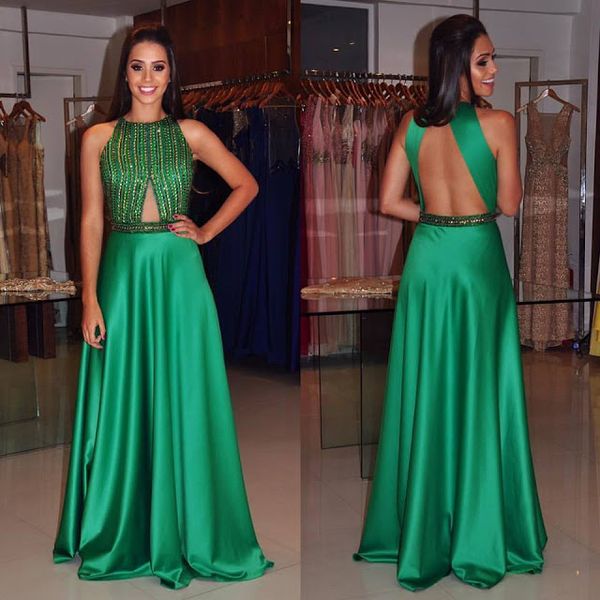 

dresses party evening 2021 beaded emerald green prom dresses gold evening dresses, Black;red