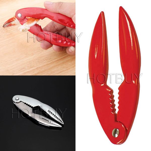 

aluminium seafood shellfish crab crackers lobster claw style nut food cracker kitchen gadget tool 2 colors #4242