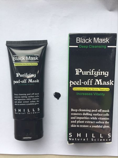 

Shills 50ml Deep Cleansing purifying peel off Black mud Facail face mask Remove blackhead facial mask Shills Masks 300pcs free shipping DHL