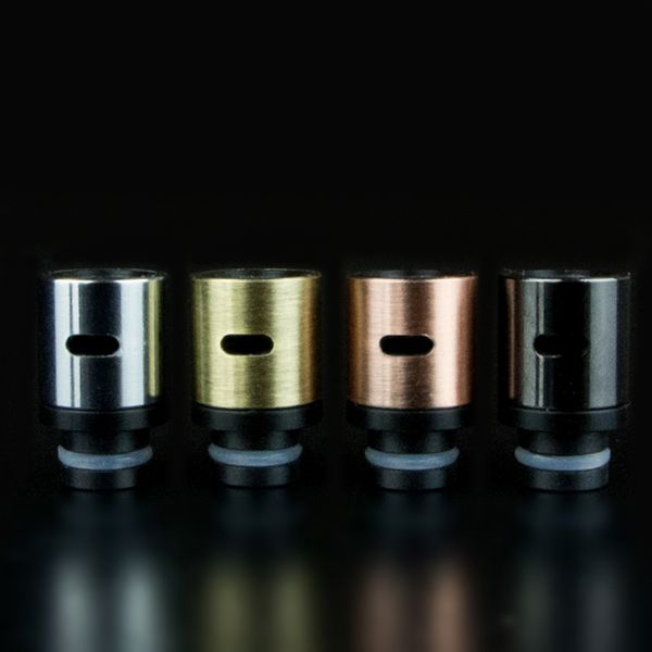 

EGO Wide Bore Drip Tips with Air Adjustment Flow 510 Drip Tip Fit E Cig RDA Atomizers E-cigarettes Metal Drip tips DHL Free