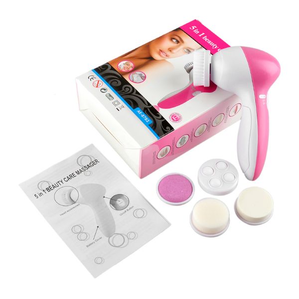 

5 in 1 electrical face brush multifunction electrical facial cleansing brush spa operated kit face care massager