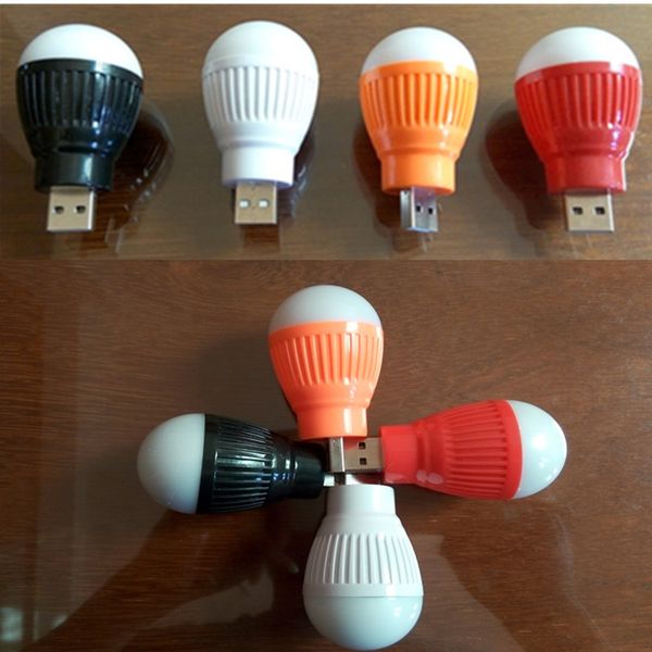 Neue kleine USB-Mini-Farb-LED-Lampe, kleines Zuhause, 3-W-Notbeleuchtung für den Außenbereich, energiesparende Highlight-Gadgets im Großhandel
