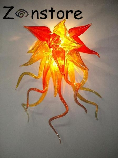 

creative wall art small bedroom abajur led hand blown murnao glass wall light fixture wall sconce