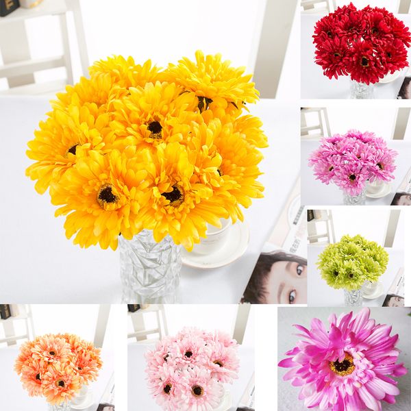 

home silk gerbera daisy flower wedding party garden decoration artificial sunflower african bouquet plants room decor