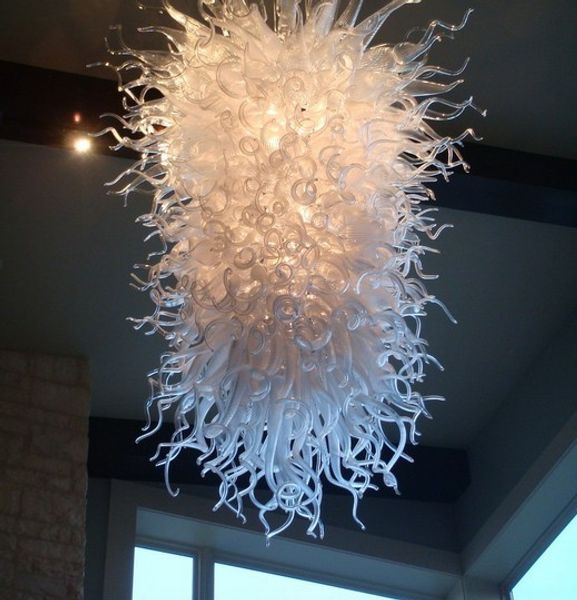 

100% mouth blown borosilicate led light source villa art deco italian murano glass crystal stair chandelier light