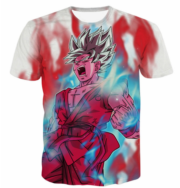

супер аниме новые моды для мужчин / женщин dragon ball z гоку летний стиль смешные унисекс 3d печати повседневная футболка s - - - 5xl aa678, White;black