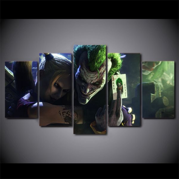 2019 Framed Hd Printed Joker And Harley Quinn Picture Painting