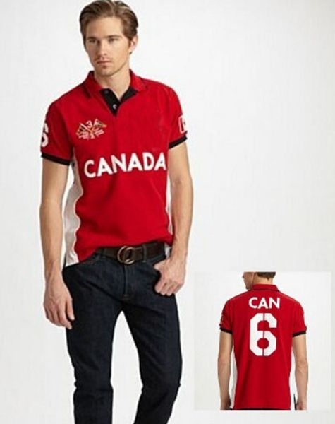 

2016 Летняя рубашка поло Sailing Team Race BR CAN GER ITA Испания Страна Марка Мужчины с коротким