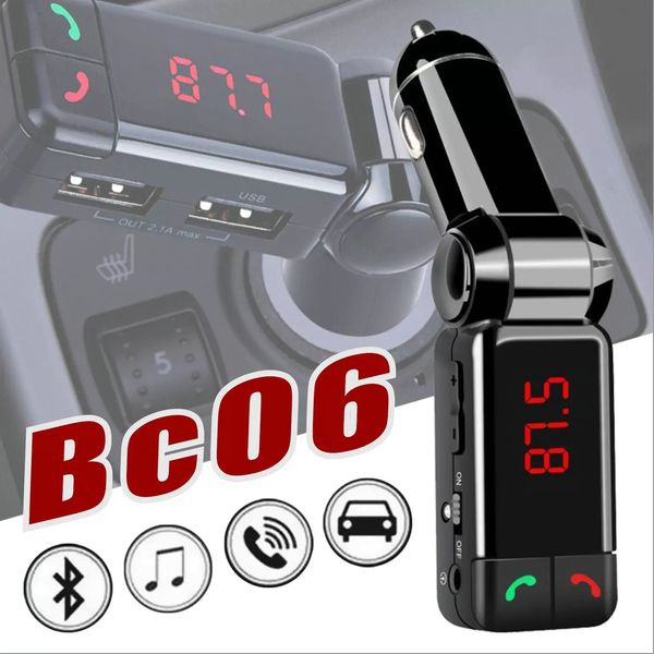 Car Charger Bluetooth Bc06 Fm Transmitter Dual Usb Port In Car