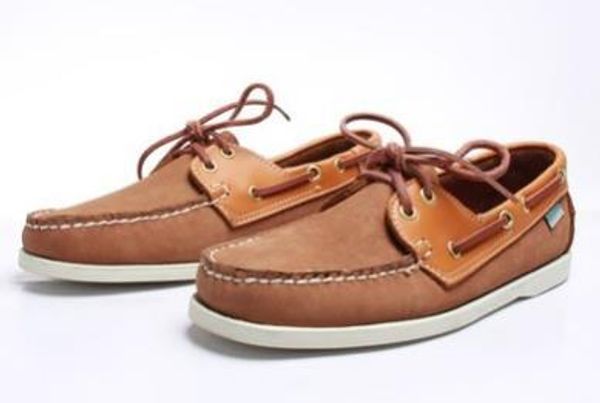 

wholesale men suede genuine leather sider loafers boat shoes mens blue suede boat handmade loafers leather shoes casual shoes big size, Black