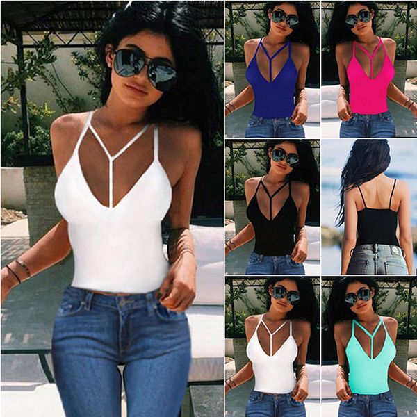 

fashion women bustier bra vest sleeveless cross strapscrop shirt blouse, White