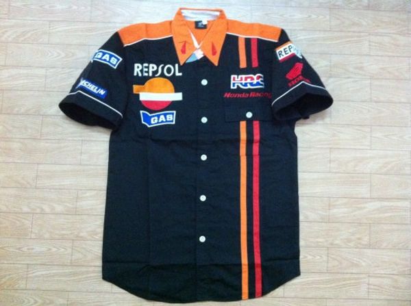 

Суперкар рубашки вышивки F1 участвуя в гонке рубашка хлопка для рубашки C30 мотоцик