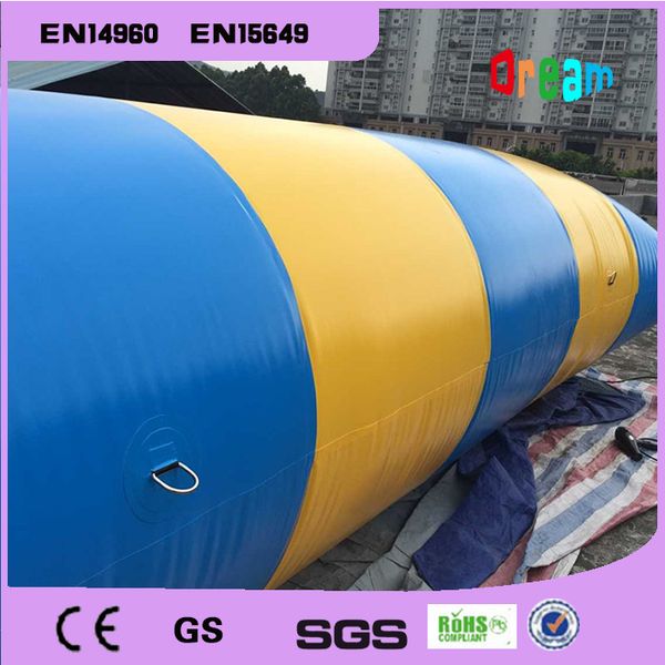 

7x3m 0.9mm pvc tarpaulin inflatable water blob jump for summer fun