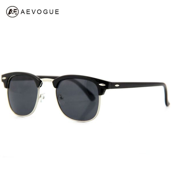 

wholesale- aevouge brand sunglass men multicolor lens sun glasses uv400 with case gafas/oculos de sol ae0074, White;black
