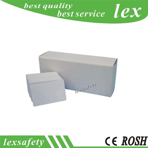 

100pcs/lot complete tk4100 iso11785 access control white thin cards blank proximity rfid 125khz door lock key card