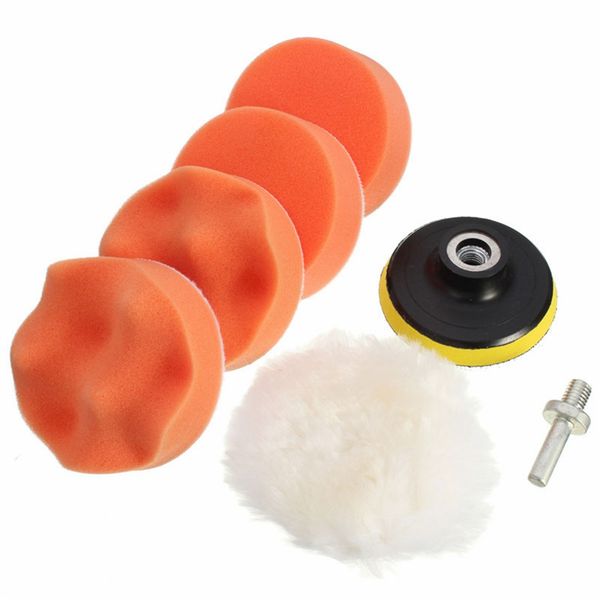 

wholesale- jeyl m14 car adapter kit drill polishing pad pad sponge buffer buffing new 3 inch