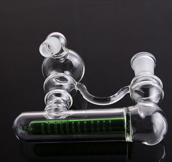 Dicker Inline-Perkolator-Aschefänger, 18 mm, abgewinkeltes Gelenk, Lacunaris-Aschefänger, 14 mm, 90 Grad, Aschefänger, 18 mm, kostenlos