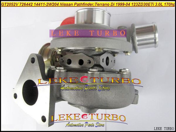 Turbo GT2052V 726442-0004 726442 14411-2W204 14411-2W20A Turbine Turbolader Für NISSAN Pathfinder TERRANO ZD30ETi 3,0 L D 170HP