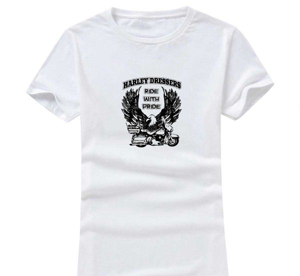 Harley Dressers 2017 New Fashion Women Men Cotton O Neck Short