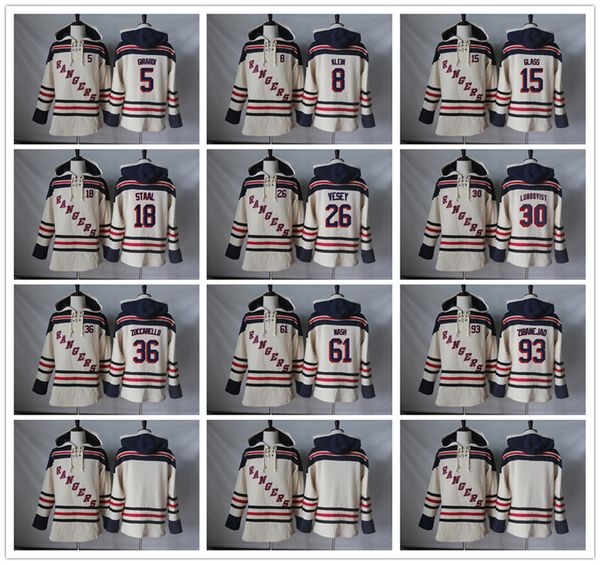 

New York Rangers Hoodie 26 Jimmy Vesey 18 Marc Staal 15 Tanner Glass 8 Kevin Klein 5 Dan Girardi Hockey Jersey Hoodies Sweatshirts