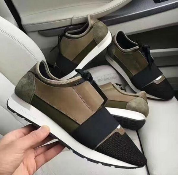 

New de igner luxury brand fa hion woman man ca ual hoe flat leather me h patchwork trainer fa hion hoe