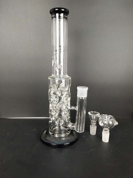 34 cm hohe Glas-Shisha-Glasbongs und Glaspfeifen mit 18 mm Gelenkgröße