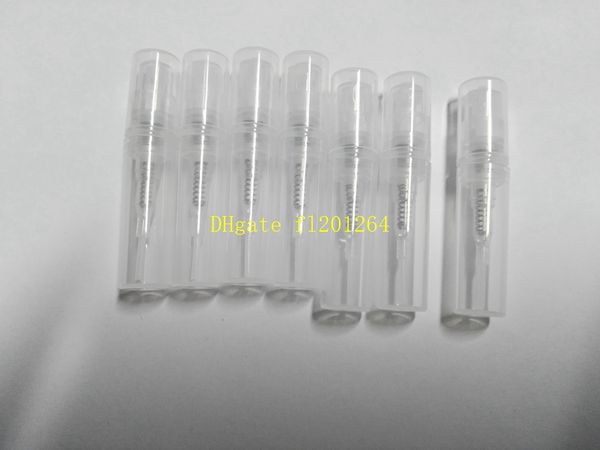 

500pc lot fedex dhl fa t hipping empty 2ml 3ml mini pla tic pray perfume bottle mall promotion ample perfume atomizer