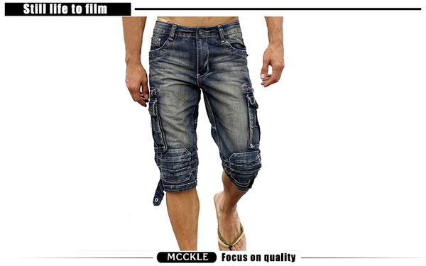 Men/'s Jogger Jeans Trousers Cargo Jog Denim Pants Casual Biker New